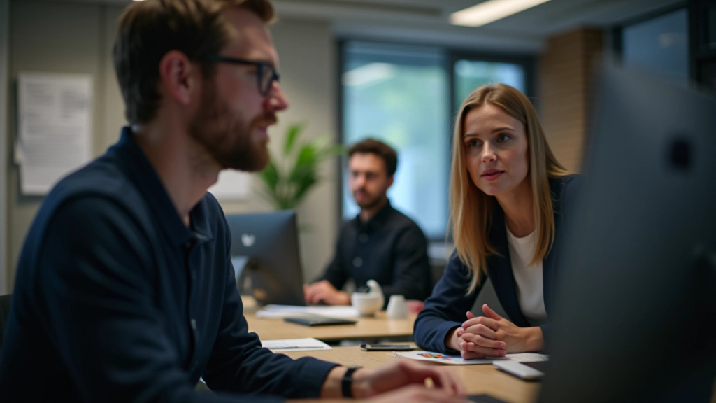 Équipe belge collaborant sur des projets web avec attention aux détails de contraste et d'accessibilité